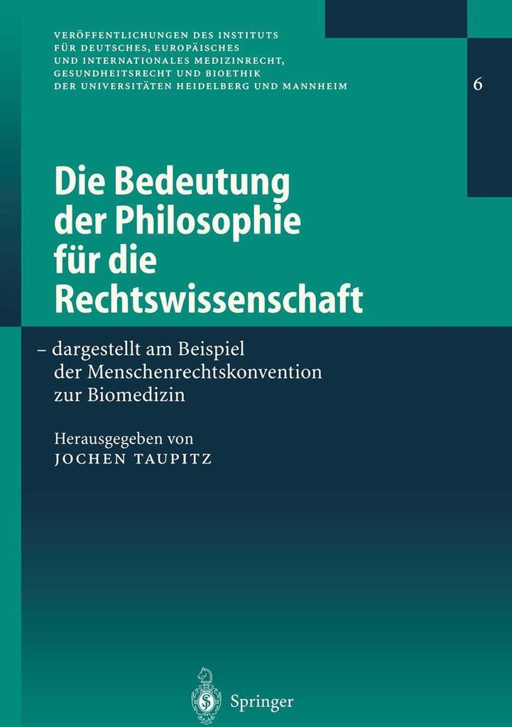 Die Bedeutung der Philosophie für die Rechtswissenschaft