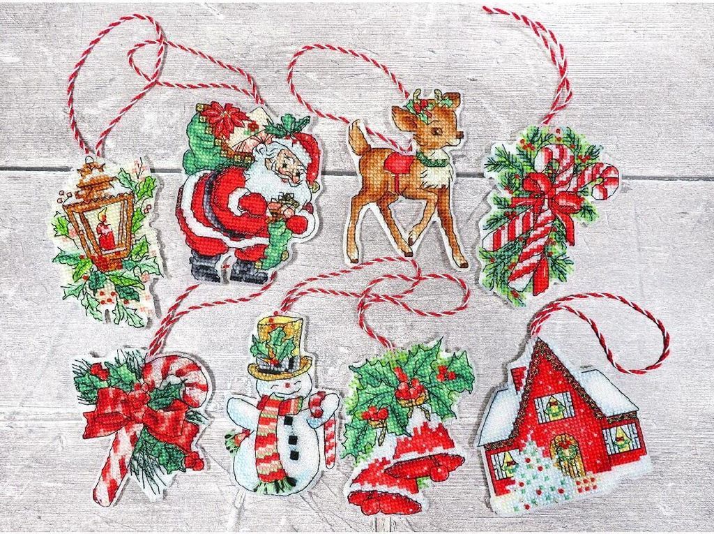 Letistitch Kreuzstich Set "Weihnachtsspielzeug-Kit Nr. 1, Produktbild 