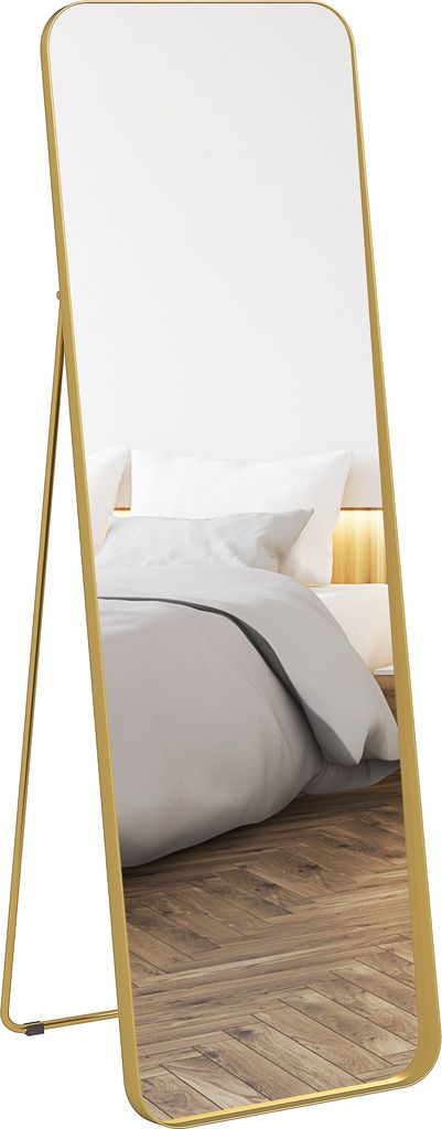 Lustro HOMCOM o pełnej długości, 160 x 50 cm, stożkowe, Zdjęcie produktu 