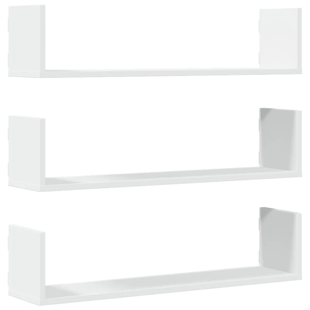 OFFERTA Set 3 Mensole Bianche 80x18x18 cm | Arredo Casa Legno Top