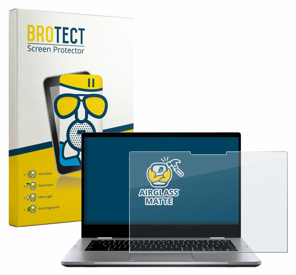BROTECT Entspiegelungs Schutzglas für ASUS Chromebook Flip CX1 CX1400FKA Schutzfolie Panzer Folie Glas Display Schutz matt
