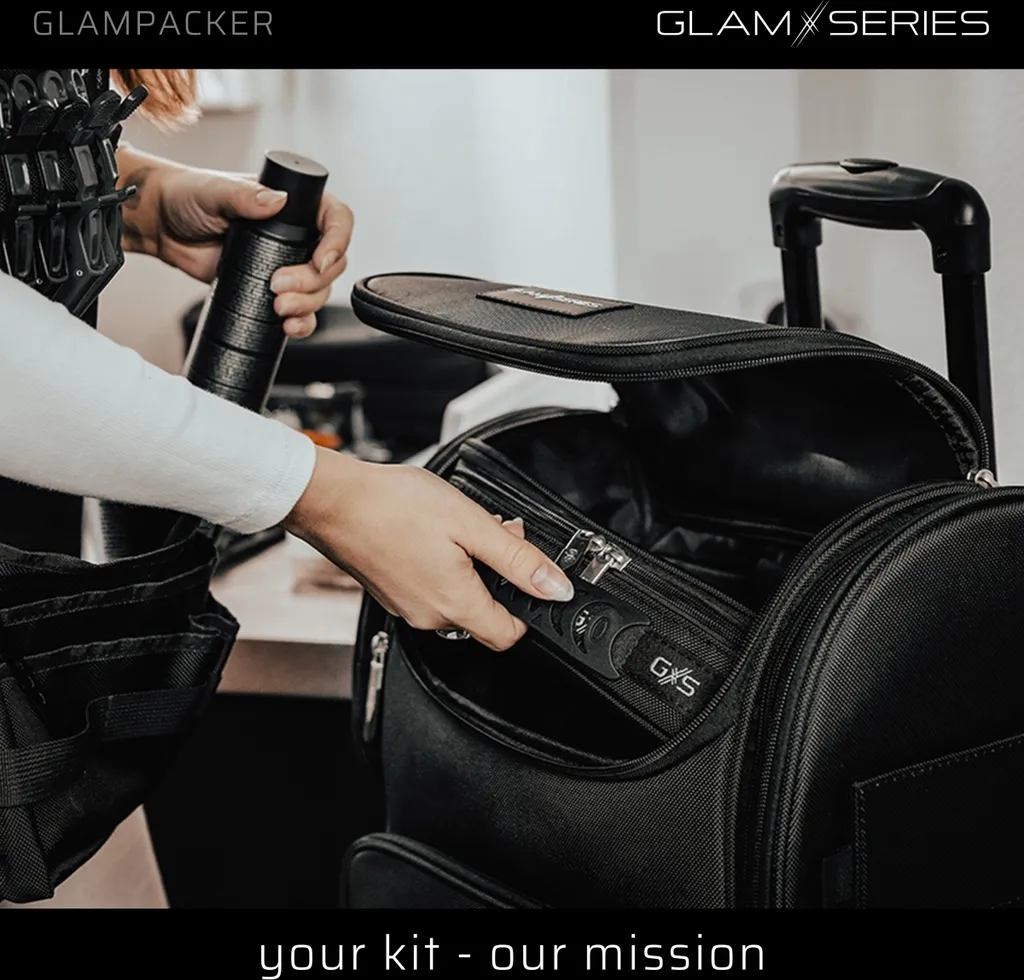 Sac à cosmétiques professionnel extensible avec compartiment de chaleur