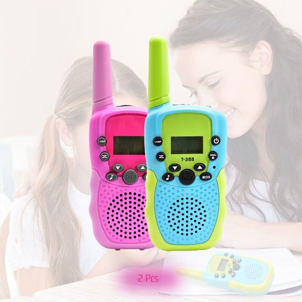 Kinder Walkie Talkie 2PCS Outdoor Remote Control Interaktives Spielzeug mit Hintergrundbeleuchtung LCD-Taschenlampe Urlaub Geschenk für Jungen und...