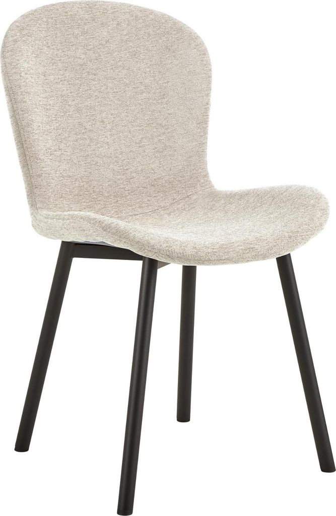 Esszimmerstuhl Ezra - 50x58x86cm - beige Stoff