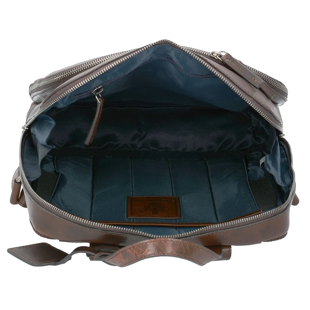 Rio Premium Zaino in Pelle con Scomparto Laptop 15.6 Pollici per