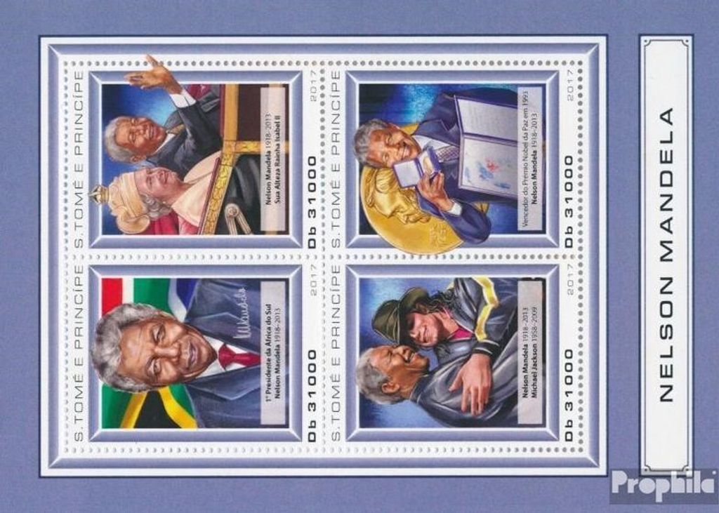 Briefmarken Sao Tome e Principe 2017 Mi 7383-7386 Produktbild 