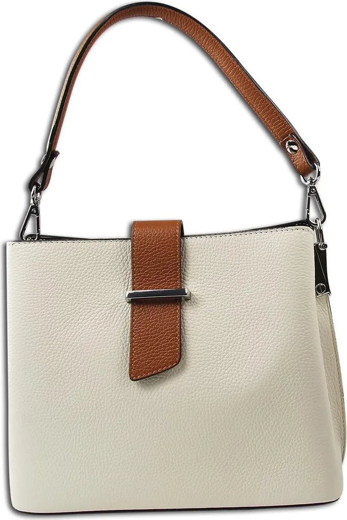 Borsa Donna Toscanto OTT168SI1 Beige in Pelle Naturale - Must-Have Tracolla