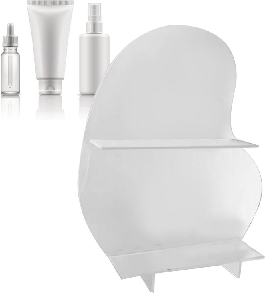 Cosmetic Storage Rack Makeup Regal Veranstalter für Bad Schlafzimmer Ankleidezimmer Schreibtisch Transparent Matt S