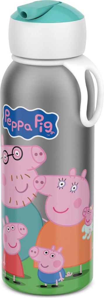 Mepal - Thermoflasche Flip-up Campus - Isolierte Trinkflaschen für Kinder - Edelstahl Thermosflasche - 4 Stunden heiß & 12 Stunden kalt - BPA-fre...