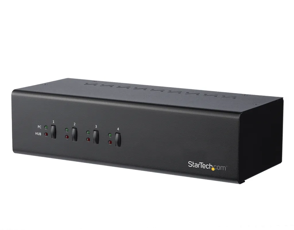 Contrôlez 4 PC sur 2 écrans DVI avec ce commutateur KVM StarTech USB 3.0