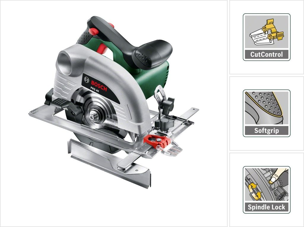 Bosch PKS 40 13 cm Grün, Silber 5300 RPM 850 W Produktbild 20