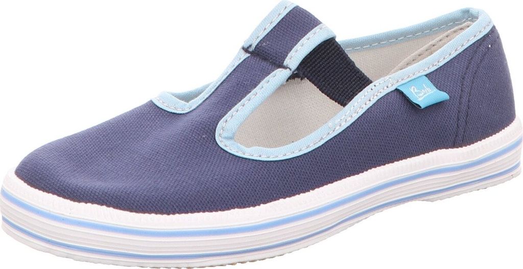 Beck Kinder-Leinenslipper Blau, Farbe:blau, EU Größe:28