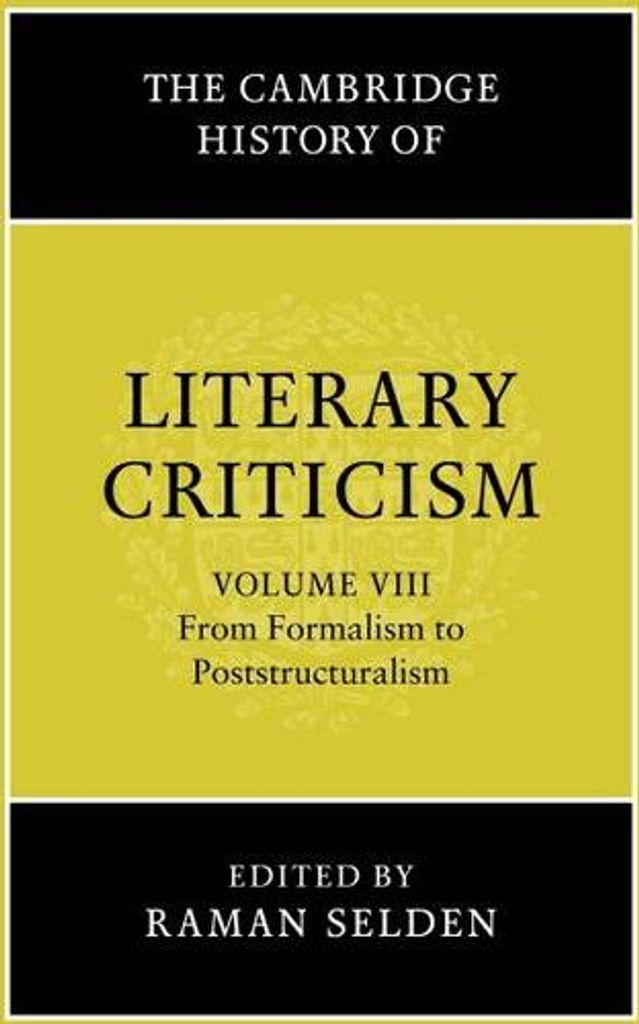 Die Cambridge Geschichte der Literaturkritik