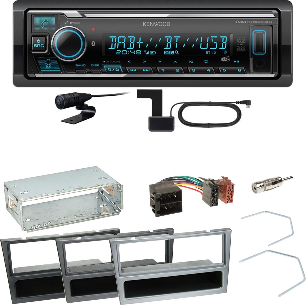 Kenwood KMM-BT508DAB Bluetooth Einbauset für Opel Vectra C Signum Corsa Combo