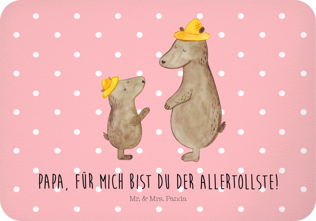 Mr. & Mrs. Panda magnet Bären mit Hut - Rot Pastell - Geschenk, Family, wandmagnet, Muttertag, tafelmagnet, Vatertag, Paps, Kinder, whiteboardmagn...