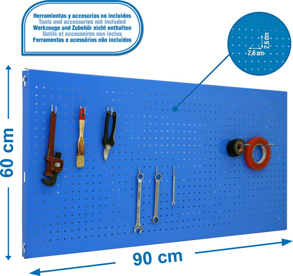 SIMONRACK Perforierte Platte 900X600 Blau