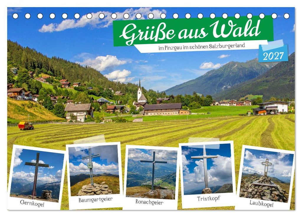 Grüße aus Wald (Tischkalender 2027 DIN A5 quer), CALVENDO Monatskalender