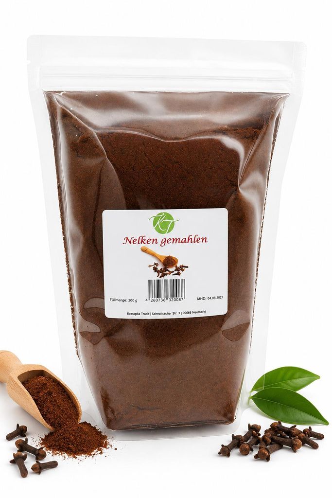 K T 1000 g / 1 Kg Nelken fein gemahlen Nelkenpulver Gewürznelken fein - 1 A Qualität