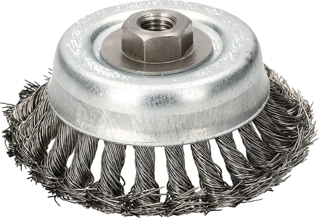 Spazzola Metallica 120mm M14 KOTARBAU Filo Ritorto per Smerigliatrice