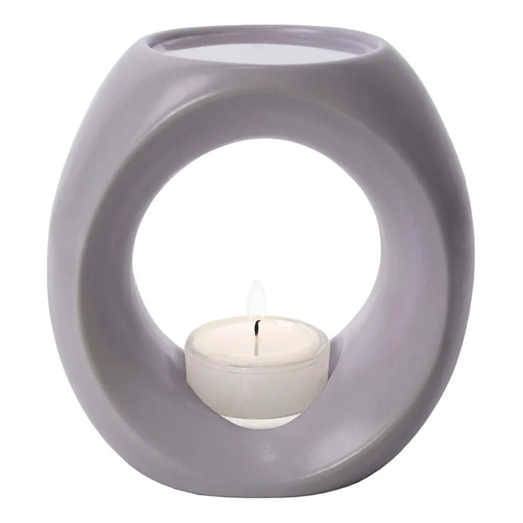 Lampe à parfum Primavera Taupe mat contre les odeurs - Pack double