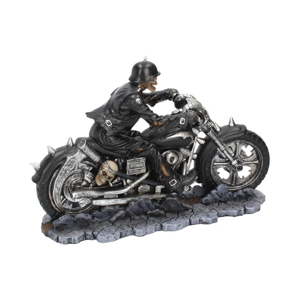Figurine Squelette Biker L'enfer sur l'Autoroute Déco Rock 20cm - 6