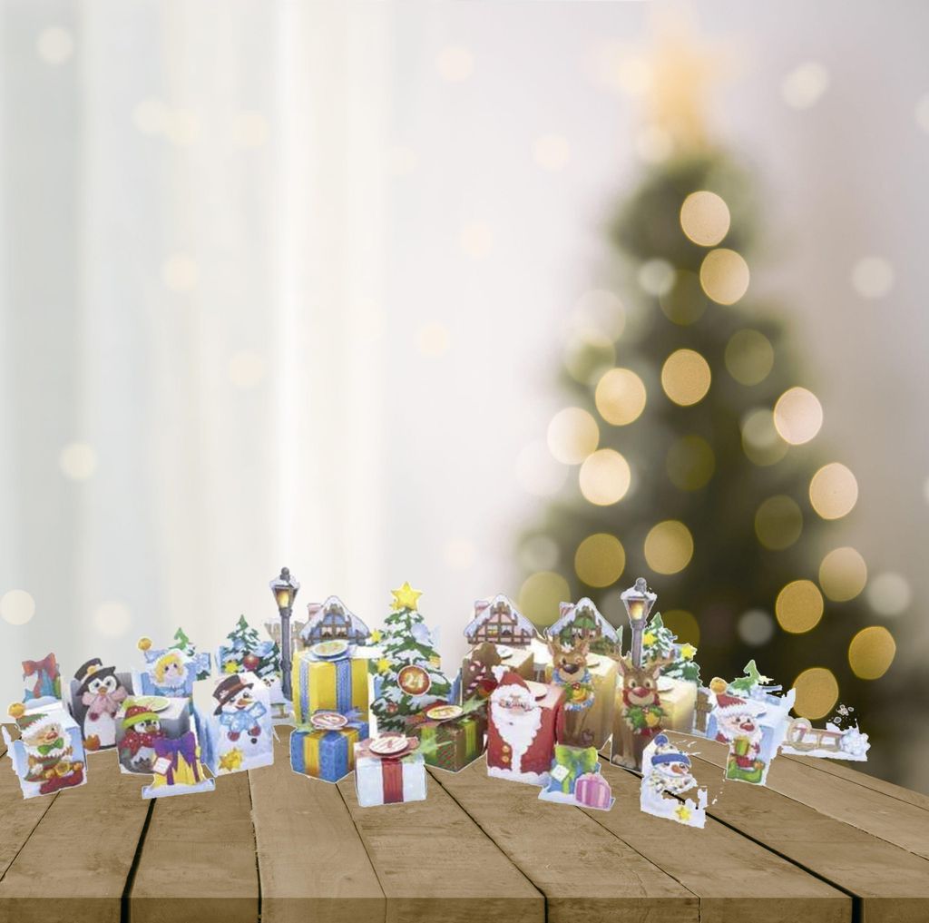 Kit pour faire son propre calendrier de l'avent - Paysage Image du produit 