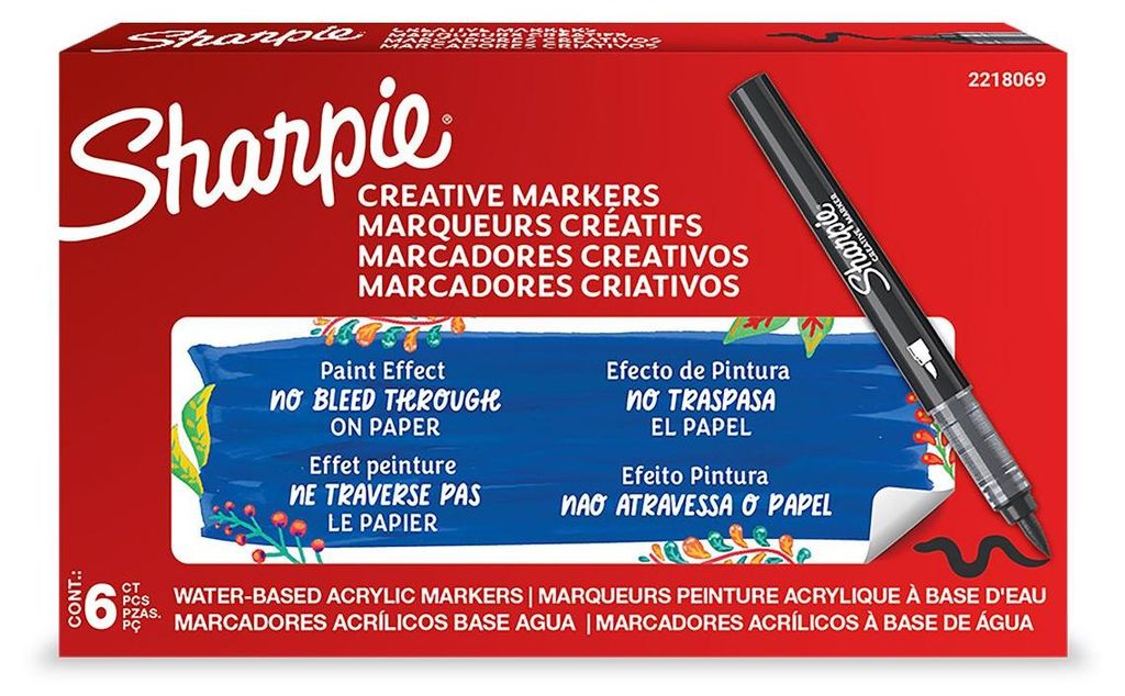 Sharpie 2218069, Sharpie Kreativmarker ACRYLIC, penseelkop, Productafbeelding 