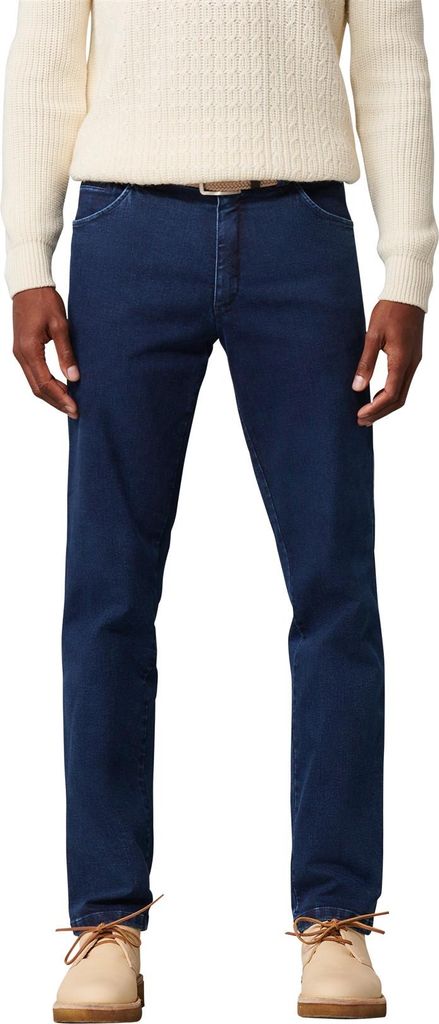 Meyer Jeans Dublin dunkelblau einfarbig Denim 5-p