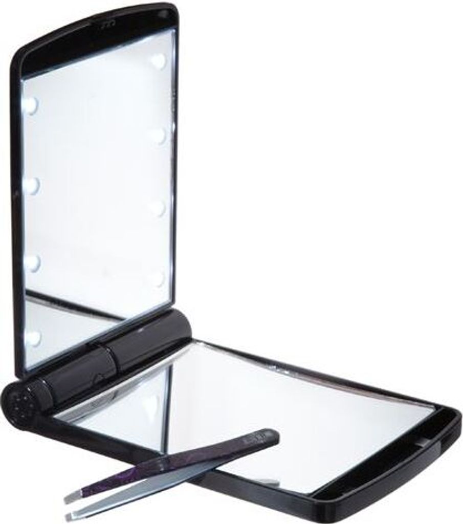 UNIQ Miroir de poche / miroir de maquillage avec lumière Image du produit 