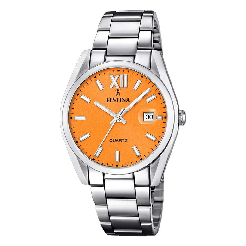 Festina F20683-7 Orologio Solo Tempo Argento - Look Professionale