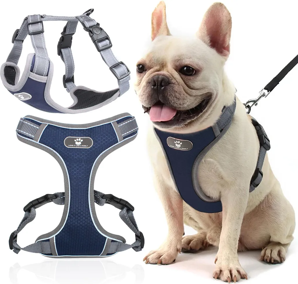 Harnais de dressage ASTRO bleu marine taille M avec sangles réglables
