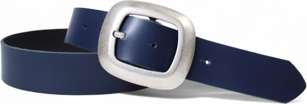 FRONHOFER Damengürtel 4 cm, große Schnalle in altsilbern, echt Leder Gürtel