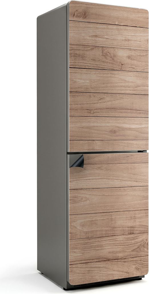 Holzbrett vertikal – Magnetische Kühlschrank Abdeckung – Dekorfolie magnetisch Küche – Kühlschrank Magnet Deko – selbstklebende Magnetta...