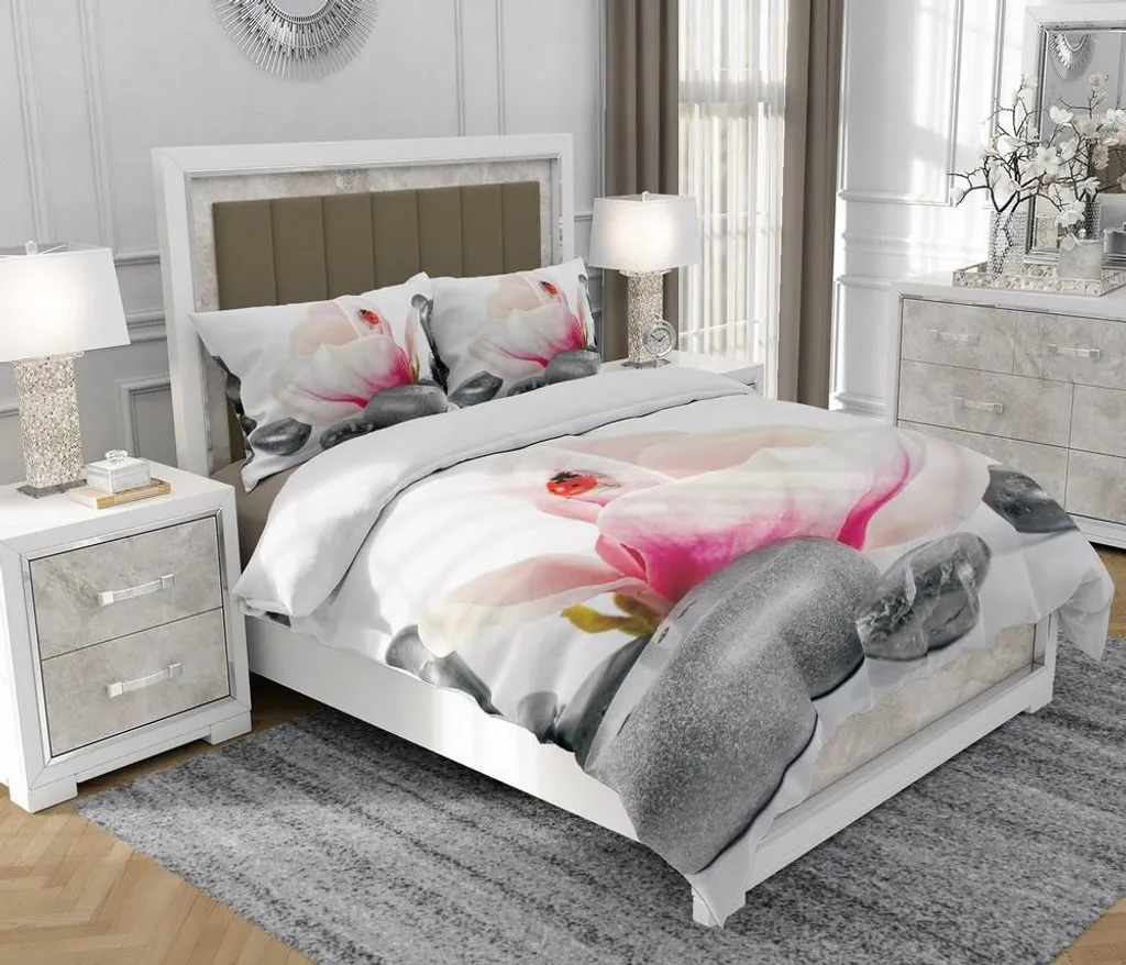 Svegliati in un Prato: Set Letto SOVIO 200x220 cm in Cotone Fiori