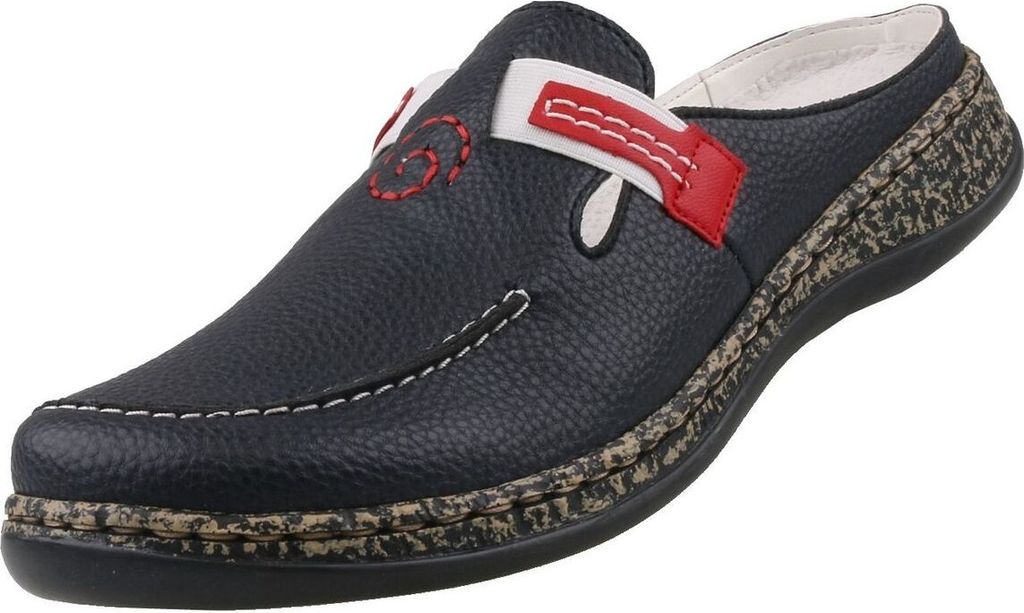 Rieker Damen Frühjahr/Sommer 46393 Clogs, Navy Red 15, 38 Produktbild 