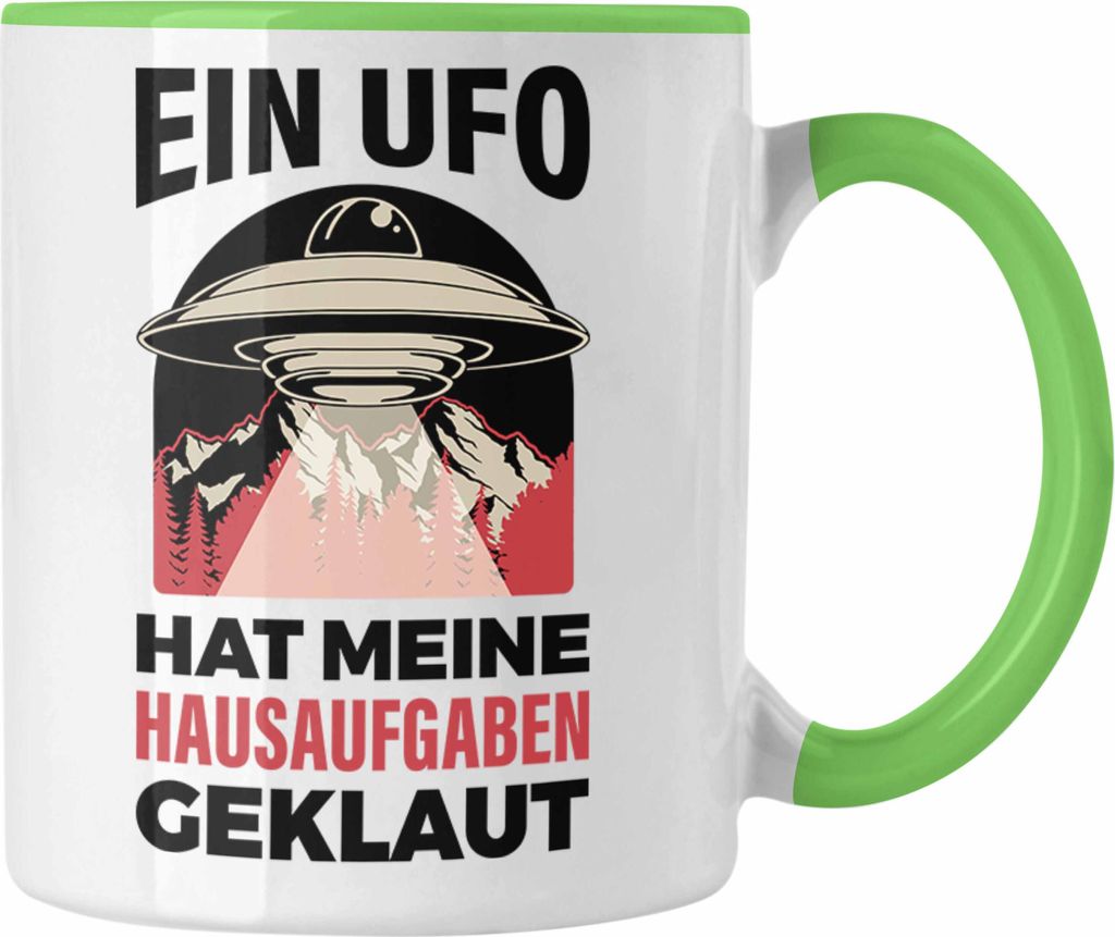 Trendation - Lustige Tasse mit Spruch Jungs Jungen Schüler Homeschooling Tassen mit Sprüchen (Grün)