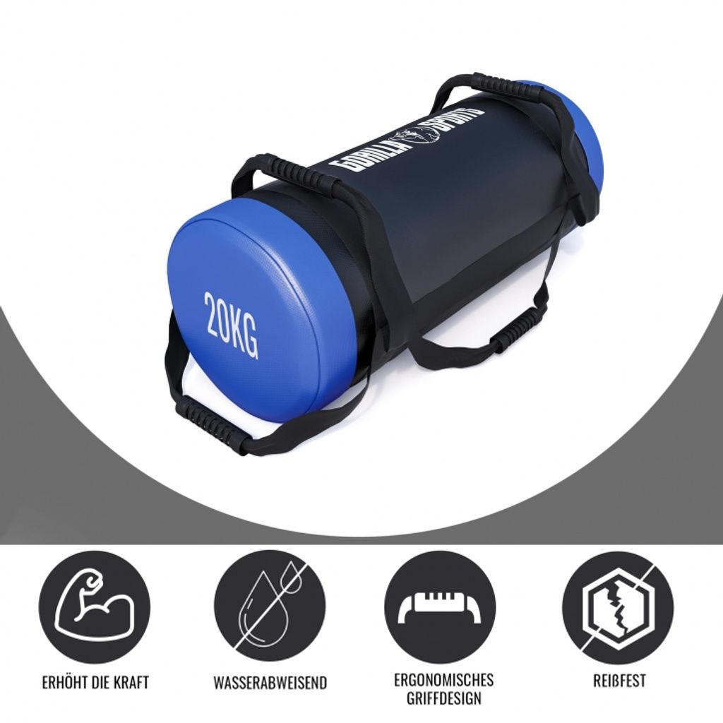 Gorilla Sports Fitness pytel s pískem, 20 kg Obrázek produktu 