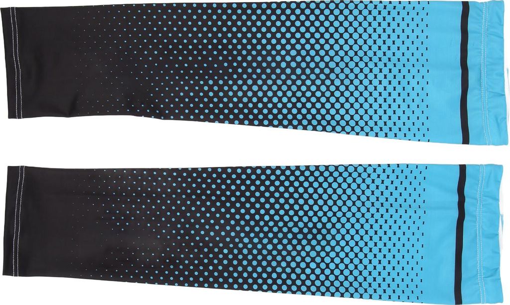 Armärmel Sonnenschutz elastischer atmungsaktueller kühle Feuchtigkeitsabsorption freie Größe für Sport Radfahren hellblau