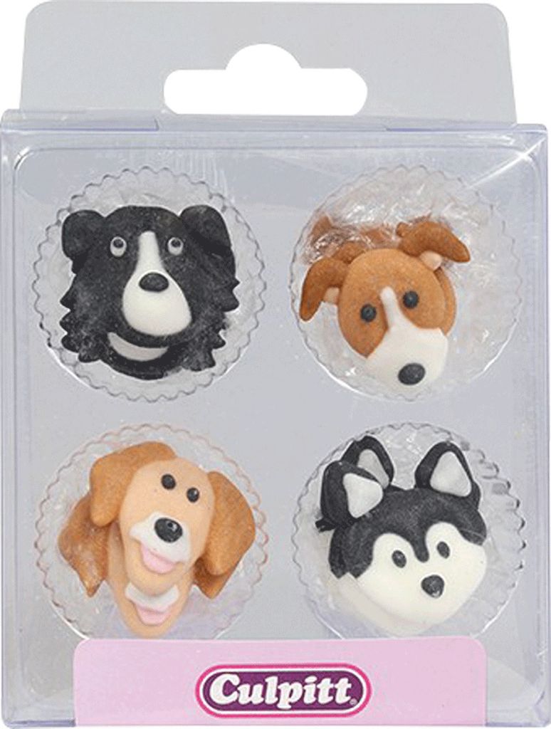 12 Hunde aus Zucker