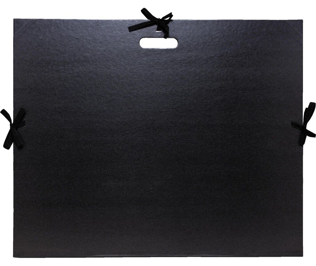 Exacompta Zeichenmappe Kraft Band Griff 59x72cm für 50x70cm Schwarz 538900UNISE
