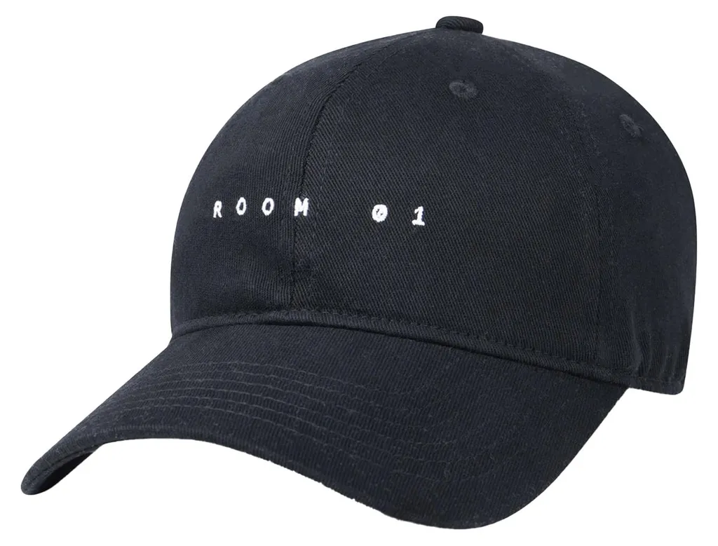 Casquette Umbro Room 01 UO2692 Noir en Coton avec Visière Courbée Homme