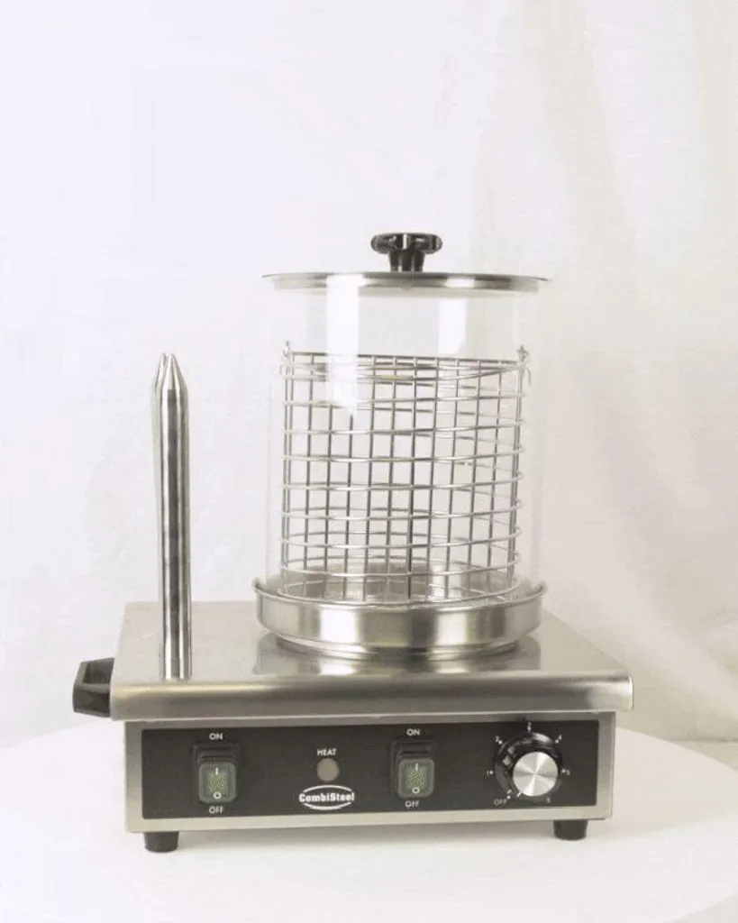 Machine hot-dog 2 chauffe-pains inox - Cuisson vapeur et design compact - 9
