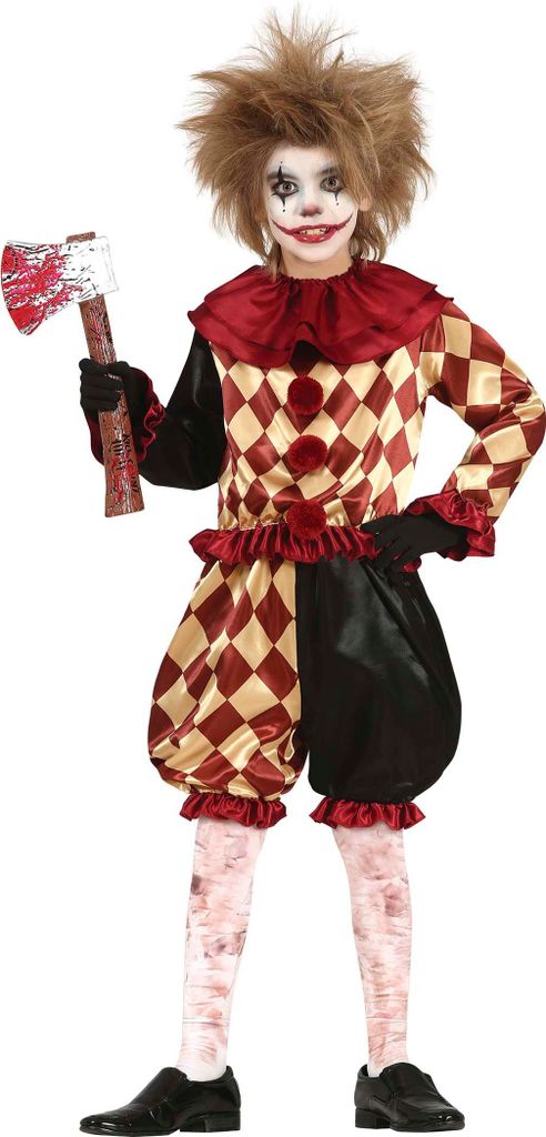 Horror Jester Kostüm für Jungen