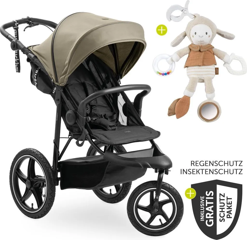 Hauck Runner 3 Poussette Tout Terrain avec Grands Pneus Pneumatiques