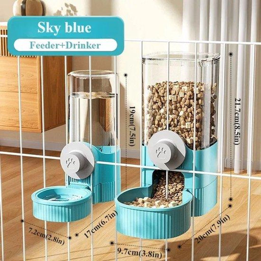 Automatische Tierfutter- und Wasserdispenser für Hunde und Katzen, hängende Tierkiste, Tierfutterautomat, Düsenwasserdispenser