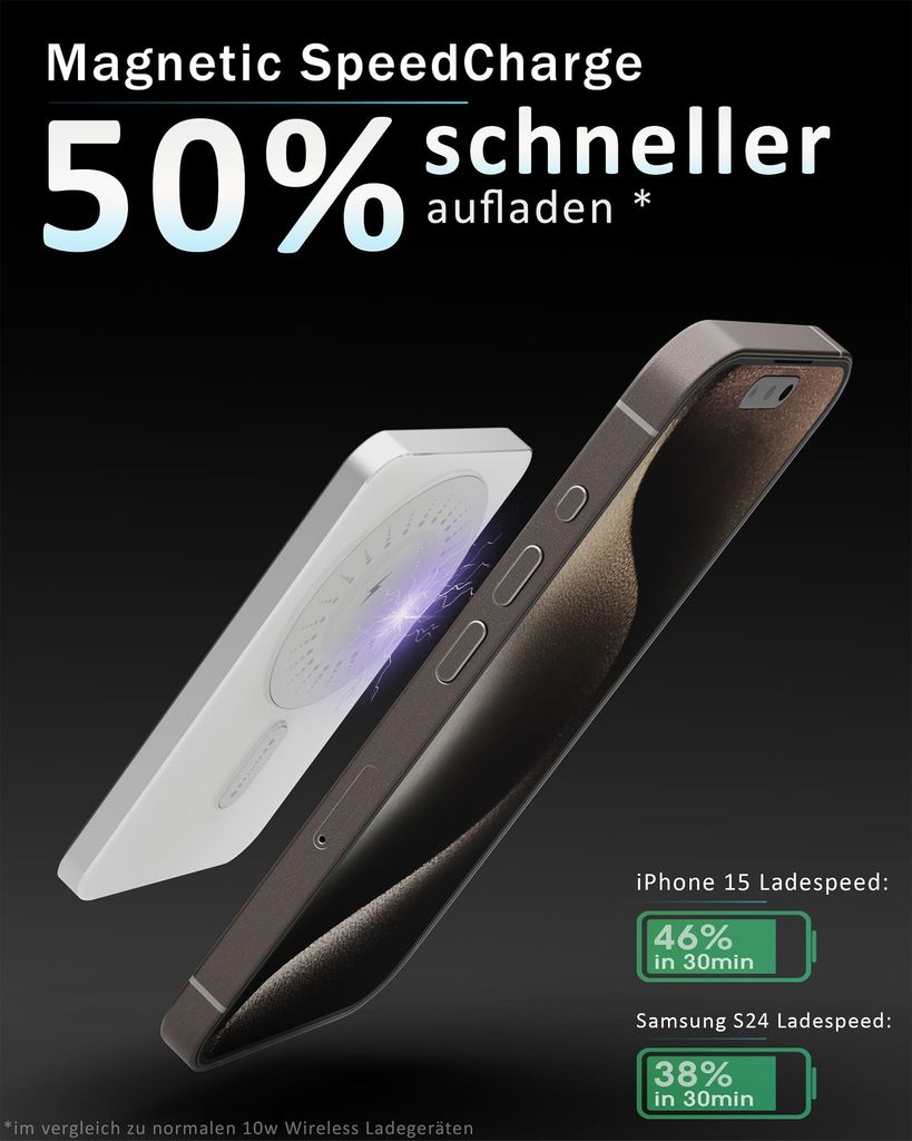 Powerbank YIISONGER MAGNETIC KT-D007 10000mAh – Schwarz Produktbild 2