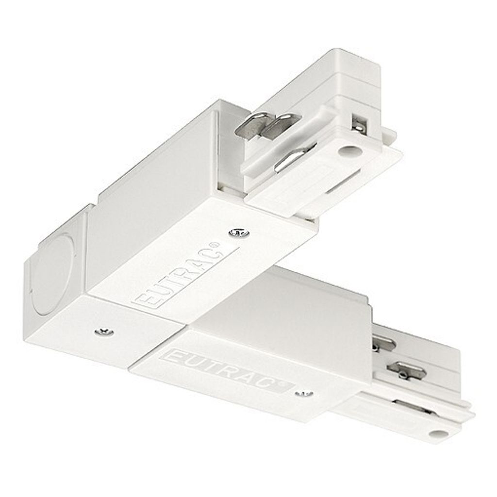 SLV Eutrac L-Verbinder Erde Innen Weiß