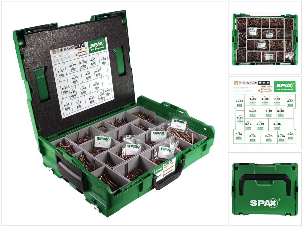 SPAX® Montagekoffer Schraubenset 2930 tlg. mit 17 Produktbild 