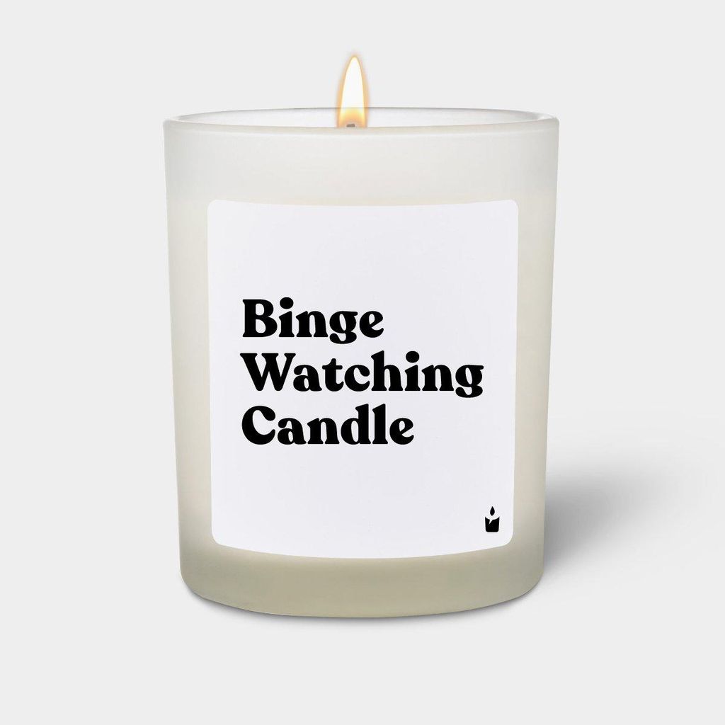 ChattyCandles Duftkerze Weiss Woody Binge Watching Candle