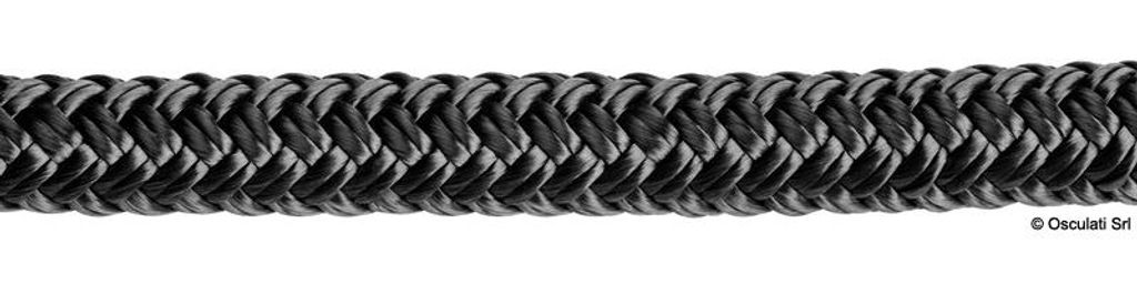 Doppelt geflochten schwarz 24 mm - Osculati 06.469.24